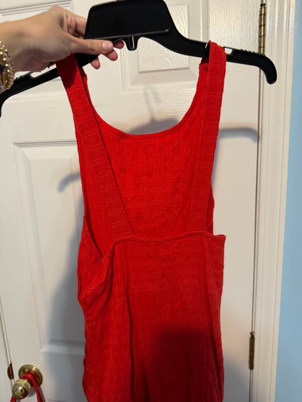Free People Red Ruched Bodycon Dress - Picture 3 of 5